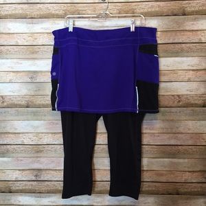 Athleta Athletic Skirt with Capri Leggings